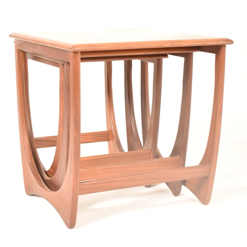 201 - Victor B. Wilkins for G Plan - Quadrille - A retro 1970s teak wood graduating nest of tables. The ne... 