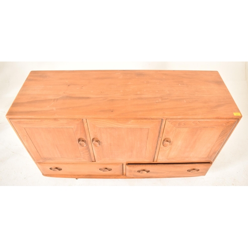 215 - Lucian Ercolani for Ercol - Model 366 - A retro 1960s beech and elm sideboard credenza in blonde. Th... 