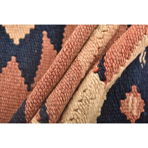 220 - A vintage 1980s South West Turkey imported by Rufus Reade for Out of The Nomads Tent kilim. The kili... 