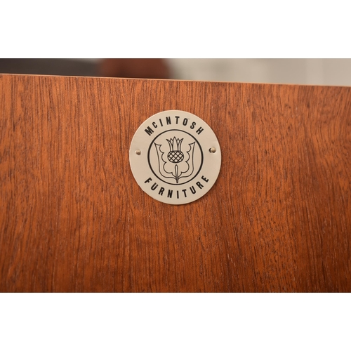 280 - Mcintosh of Kirkcaldy - A retro 20th century 1960s teak wood sideboard credenza. The sideboard havin... 