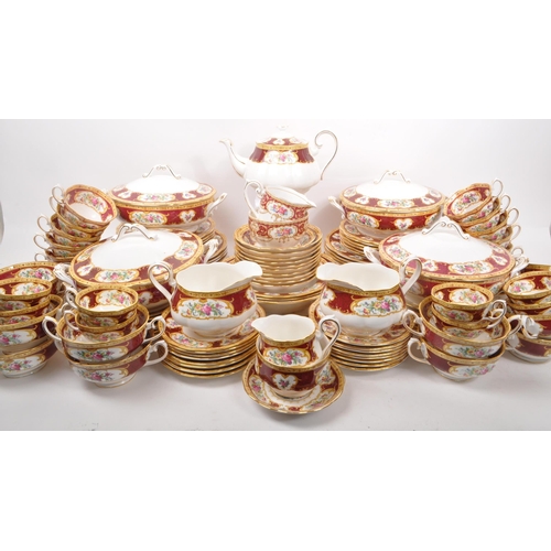 10 - Royal Albert - Lady Hamilton - Large extensive collection of vintage 20th century porcelain tea serv... 