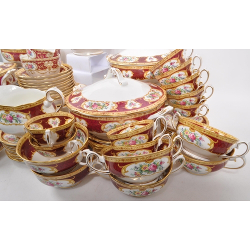 10 - Royal Albert - Lady Hamilton - Large extensive collection of vintage 20th century porcelain tea serv... 