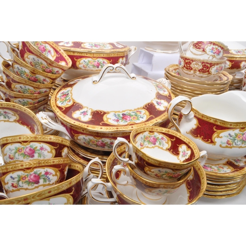 10 - Royal Albert - Lady Hamilton - Large extensive collection of vintage 20th century porcelain tea serv... 