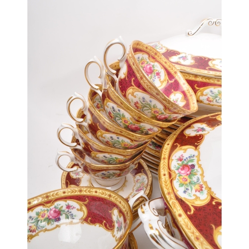 10 - Royal Albert - Lady Hamilton - Large extensive collection of vintage 20th century porcelain tea serv... 