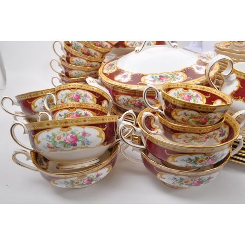 10 - Royal Albert - Lady Hamilton - Large extensive collection of vintage 20th century porcelain tea serv... 