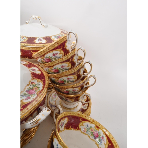 10 - Royal Albert - Lady Hamilton - Large extensive collection of vintage 20th century porcelain tea serv... 