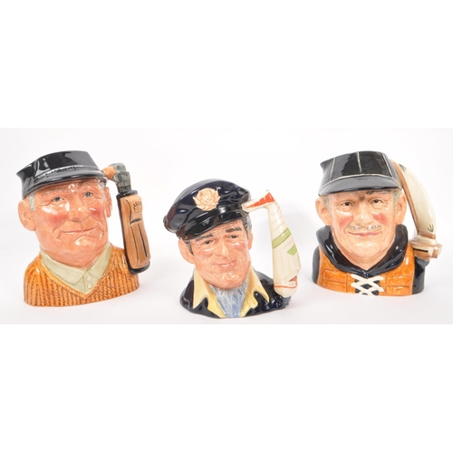 108 - Royal Doulton - A collection of three 20th Century ceramic Royal Doulton character jugs comprising o... 