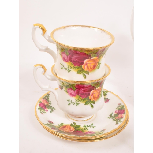 116 - Royal Albert - Old Country Roses - A 20th Century vintage porcelain china Royal Albert coffee servic... 