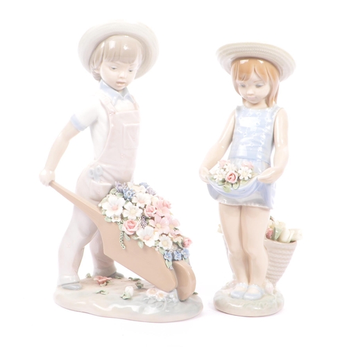 13 - Lladro - A collection of two 20th century Lladro porcelain figures. The collection to include ' the ... 