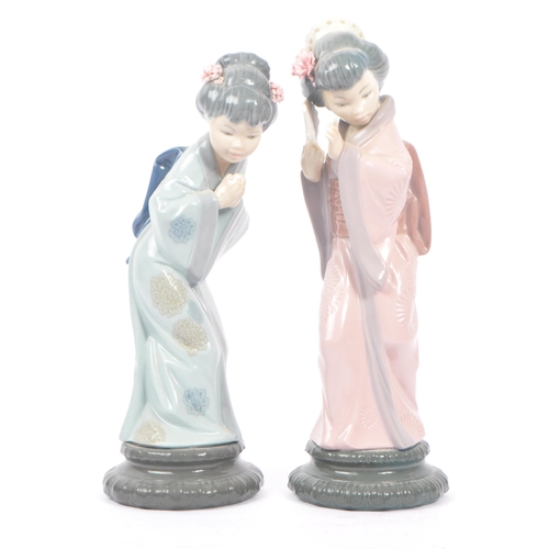 14 - Lladro - Two 20th century Lladro porcelain figures. The collection to include no.4999 Chrysanthemum ... 