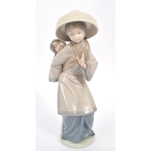 15 - Lladro - A late 20th century retired Lladro porcelain figure. The figure no.5123 ' My Precious Bundl... 