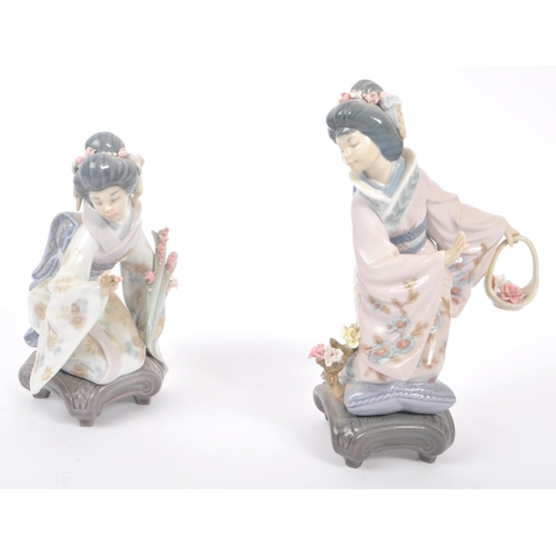 18 - Lladro - Two 20th century Lladro porcelain figures. The collection to include no.1447 Michiko and no... 