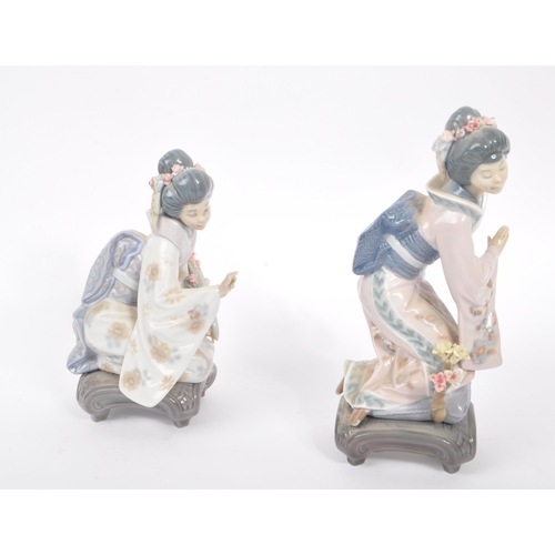 18 - Lladro - Two 20th century Lladro porcelain figures. The collection to include no.1447 Michiko and no... 