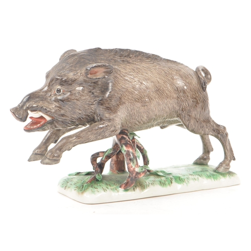 185 - Nymphenburg - After Frankenthal - An early 20th century Nymphenburg Model 1689 porcelain figure of a... 