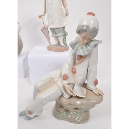 19 - Lladro / Nao - A collection of six 20th century Lladro and NAO porcelain figures. The collection to ... 