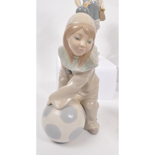 19 - Lladro / Nao - A collection of six 20th century Lladro and NAO porcelain figures. The collection to ... 