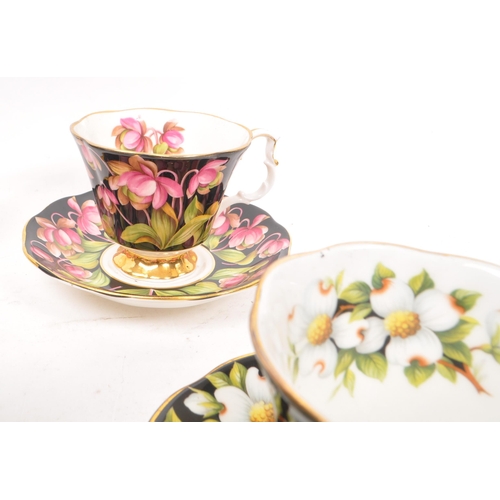 193 - Royal Albert - A collection of seven 20th Century vintage porcelain china Royal Albert teacups and s... 