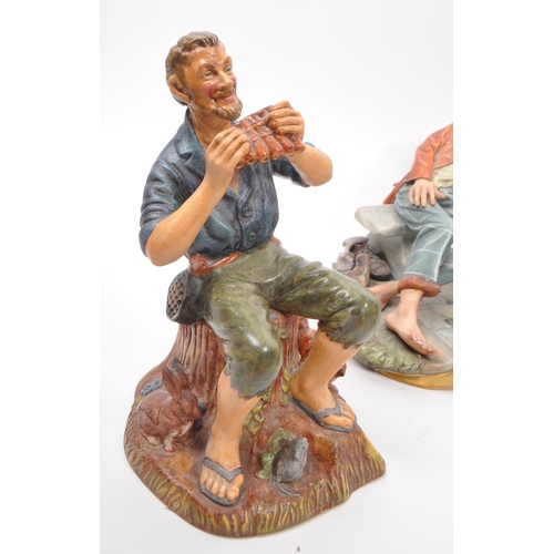 194 - Capodimonte / Royal Doulton - A collection of 20th Century porcelain china figurines comprising of t... 