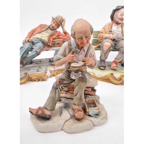 194 - Capodimonte / Royal Doulton - A collection of 20th Century porcelain china figurines comprising of t... 