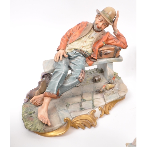 194 - Capodimonte / Royal Doulton - A collection of 20th Century porcelain china figurines comprising of t... 