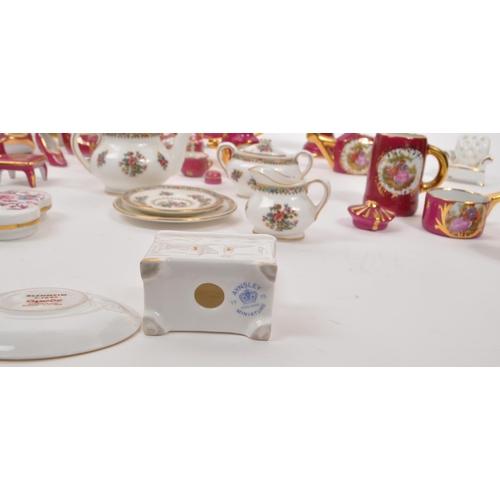 196 - Limoges France / Coalport - A collection of 20th Century vintage porcelain china Limoges France burg... 