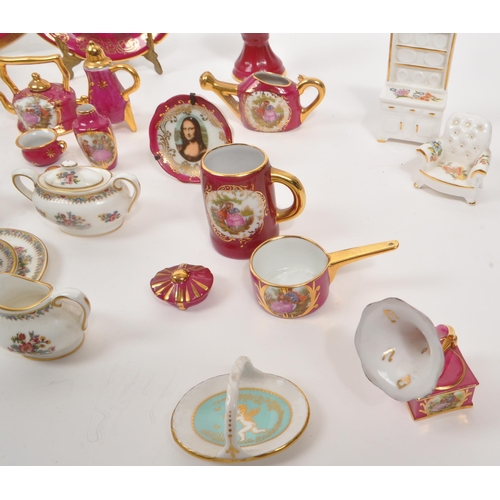 196 - Limoges France / Coalport - A collection of 20th Century vintage porcelain china Limoges France burg... 