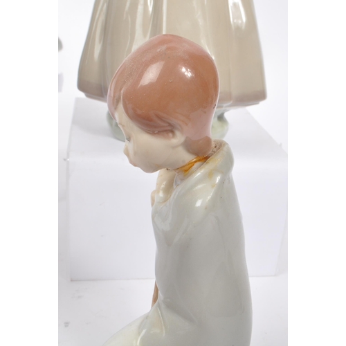 20 - Lladro / Nao - A collection of six 20th century Lladro and NAO porcelain figures. The collection to ... 