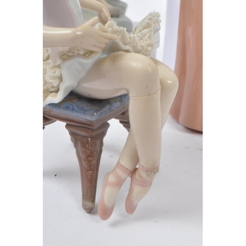 20 - Lladro / Nao - A collection of six 20th century Lladro and NAO porcelain figures. The collection to ... 