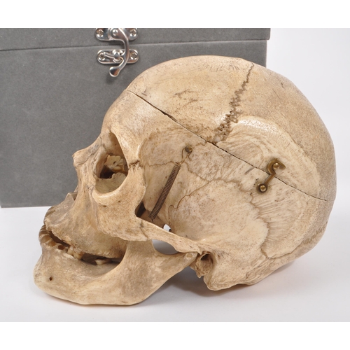 202 - Anatomy / Medical Interest - An early 20th century Edwardian female human skull. The skull having br... 