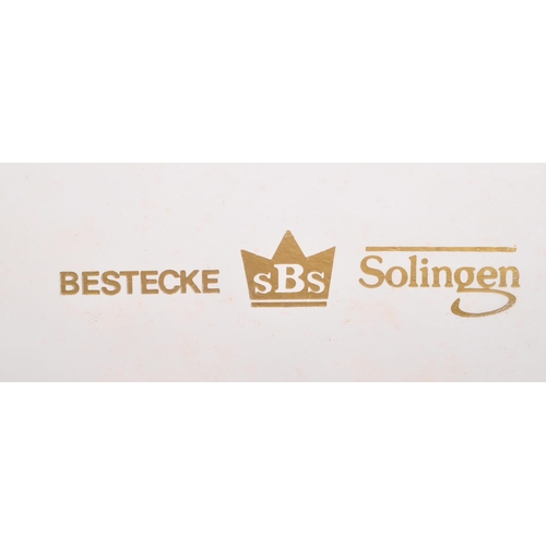 204 - SBS-Bestecke Solingen - A 20th century SBS-Bestecke Solingen 24ct gold plated cutlery canteen set. T... 