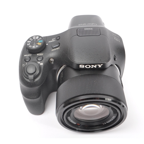 211 - Sony - A Sony DSC-HX300 DSLR style compact digital super-zoom telephoto bridge camera. The camera in... 