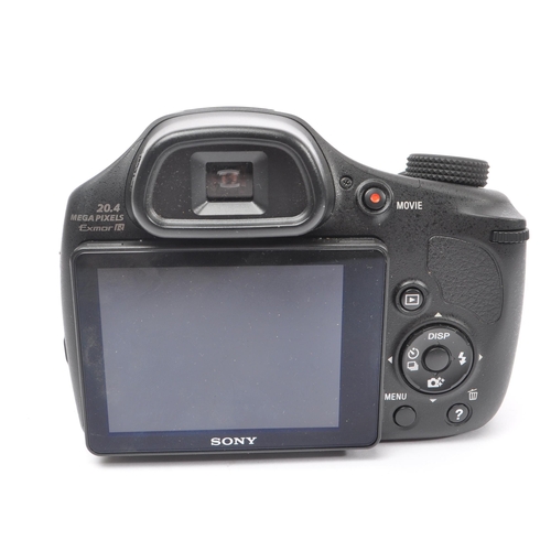 211 - Sony - A Sony DSC-HX300 DSLR style compact digital super-zoom telephoto bridge camera. The camera in... 