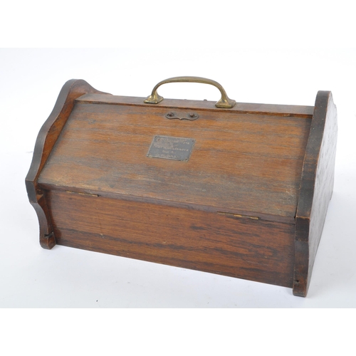 219 - Bolen & Sons - A 20th Century canteen of cutlery for six people having faux ivorine plastic handles.... 