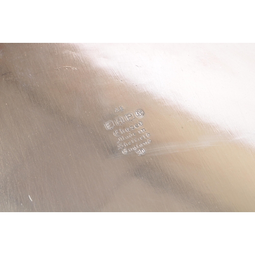 221 - A collection of vintage 20th century Silver plate serving tray. To include a Mappin & Webb bon bon d... 