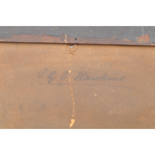 236 - An early 20th Century print depicting a carriage scene with horses and people standing and sitting o... 