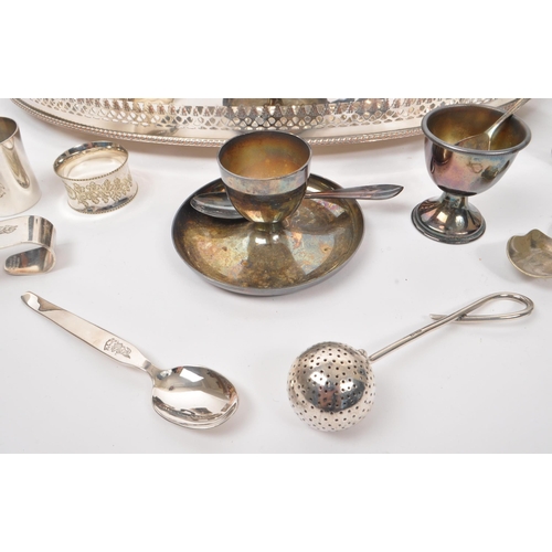 237 - A large collection of silver plate. The silver plate to include a Mappin and Webb silver plated teap... 