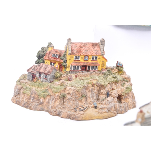 260 - Danbury Mint - A collection of eight Danbury Mint scenic models depicting harbourside / seascape sce... 