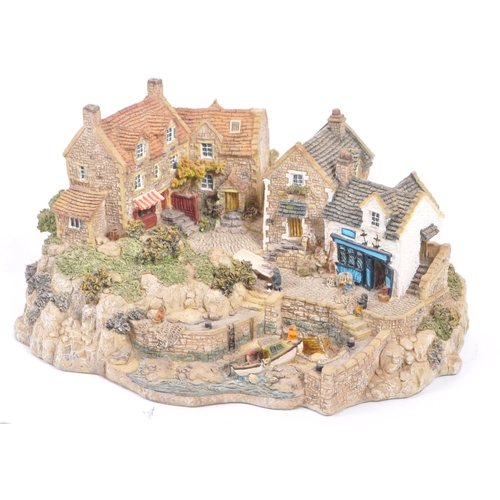 260 - Danbury Mint - A collection of eight Danbury Mint scenic models depicting harbourside / seascape sce... 