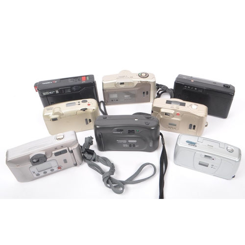 271 - A collection of late 20th century 35mm and other compact film point and shoot cameras. The collectio... 