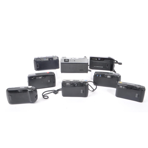 272 - A collection of late 20th century 35mm and other compact film point and shoot cameras. The collectio... 