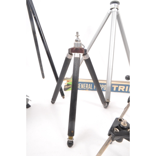 273 - A collection of 20th century camera / photographic tripods. The collection to include a Velbon Mini ... 