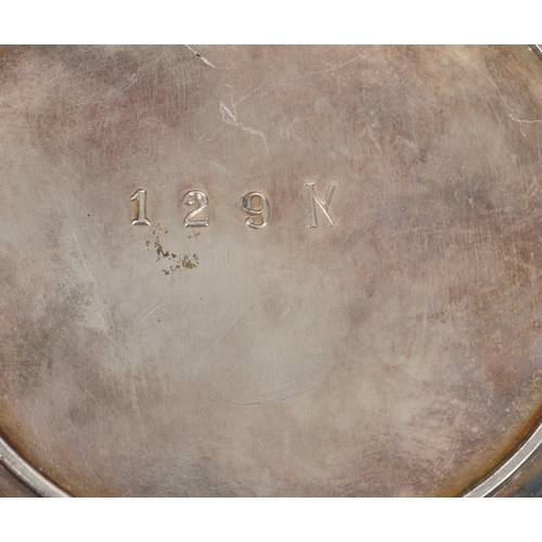 282 - A collection of 19th Century and later silver plated items to include two small raised trays, a lidd... 