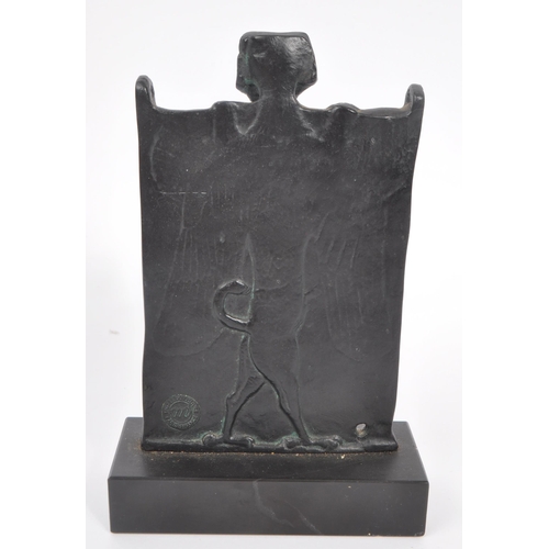 284 - A 20th Century Assyrian replica Lamashtu / Hell plaque having relief scenes on plaque with figurine ... 