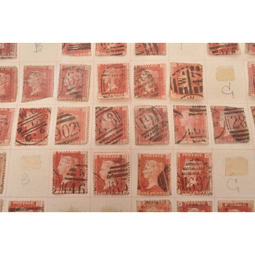 448 - United Kingdom - Victorian 19th century 1840 collection of four penny black postage stamps. Plate 1A... 