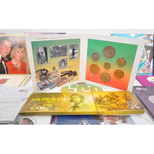 449 - Royal Mint - A collection of Royal Mint commemorative coin packs comprising of Queen Elizabeth the Q... 