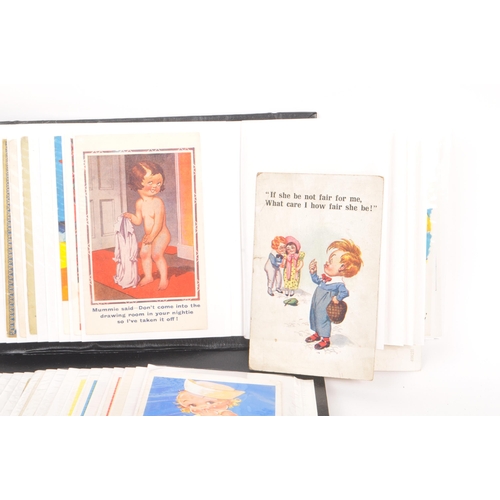 463 - Postcards of artist drawn children. Collection (approx. 260) in three albums. Variety of artists and... 