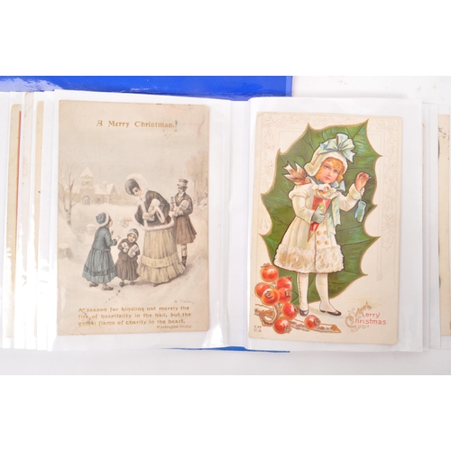 463 - Postcards of artist drawn children. Collection (approx. 260) in three albums. Variety of artists and... 