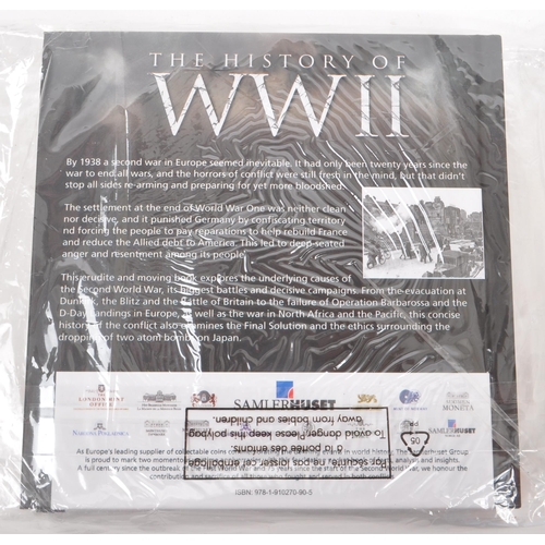 466 - London Mint - A War To End All Wars commemorative coin / medal pack. The collection including four g... 