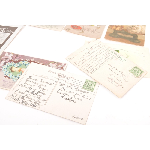 467 - Greetings postcards. Collection (approx. 700) mostly pre WWI. Birthdays, Good Luck, Christmas, New Y... 