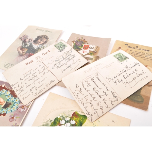 467 - Greetings postcards. Collection (approx. 700) mostly pre WWI. Birthdays, Good Luck, Christmas, New Y... 